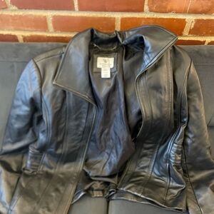 Worthington Classic Black Leather Jacket